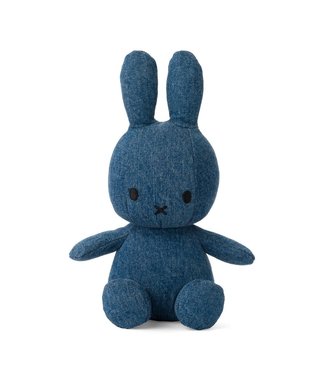 Nijntje - Miffy Nijntje - Miffy - Sitting Mid Wash Denim - 23 cm - 9"