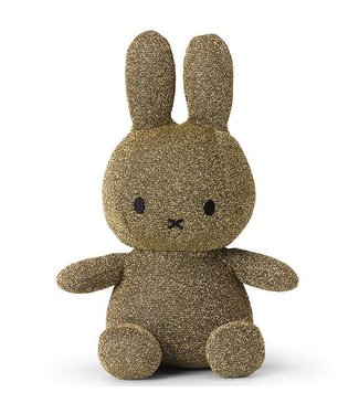 Nijntje - Miffy Nijntje - Miffy - Sitting Sparkle Gold - 23 cm - 9"