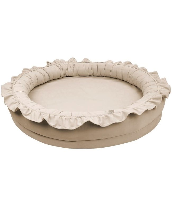 Cotton & Sweets Cotton & Sweet - Junior Nest With Ruffles - Dark beige