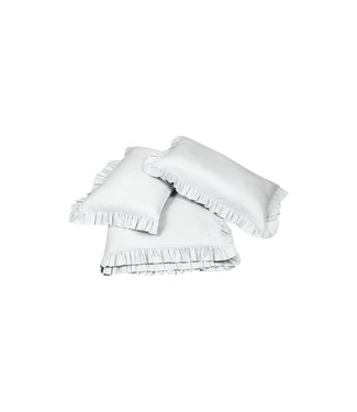 Cotton & Sweets Cotton & Sweets - Bedclothes SG with ruffles Adult two pillowcases included Light grey