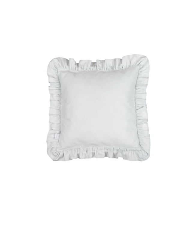 Cotton & Sweets Cotton & Sweets - Pillow with ruffles SG Light grey