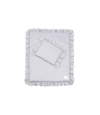 Cotton & Sweets Cotton & Sweets - Bedding SG filled Newborn with ruffles Grey