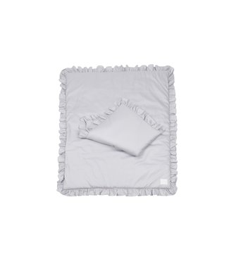 Cotton & Sweets Cotton & Sweets - Bedding SG filled Baby with ruffles Grey