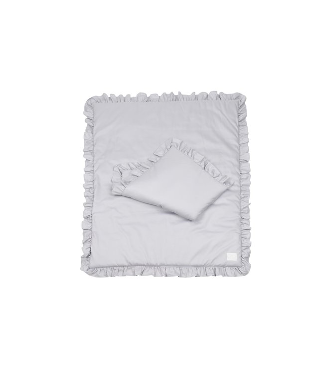 Cotton & Sweets Cotton & Sweets - Bedding SG filled Baby with ruffles Grey