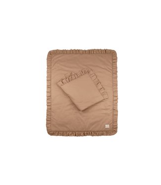 Cotton & Sweets Cotton & Sweets - Bedding SG filled Baby with ruffles Chocolate