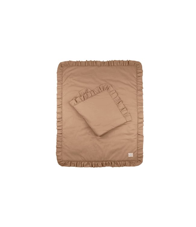 Cotton & Sweets Cotton & Sweets - Bedding SG filled Baby with ruffles Chocolate