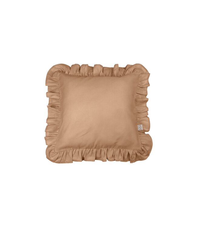 Cotton & Sweets Cotton & Sweets - Pillow with ruffles SG - Chocolate