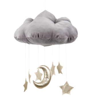 Cotton & Sweets Cotton & Sweets - Cloud mobile Grey, gold stars