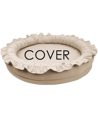 Cotton & Sweets Cotton & Sweet - Junior nest cover bc with ruffles - Dark beige