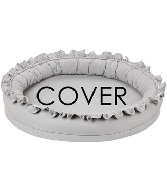 Cotton & Sweets Cotton & Sweet - Junior nest cover bc with ruffles - Light grey