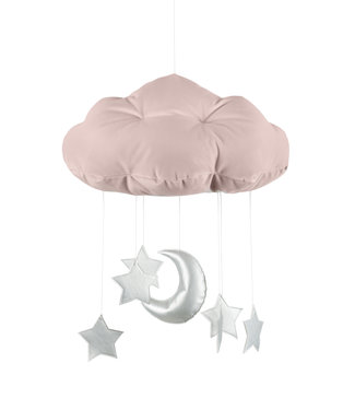 Cotton & Sweets Cotton & Sweets - Cloud mobile Dusty pink, silver stars