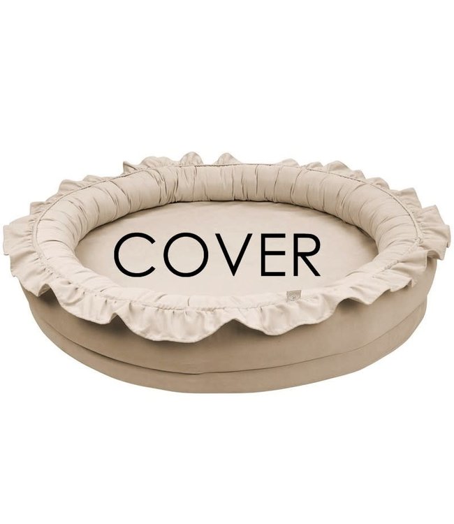 Cotton & Sweets Cotton & Sweet - Junior nest cover bc with ruffles - Dark beige