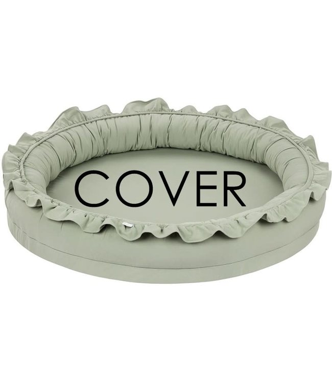 Cotton & Sweets Cotton & Sweet - Junior nest cover bc with ruffles - Desert green
