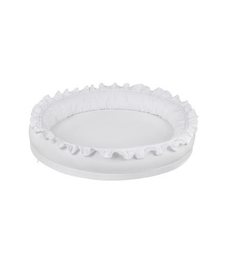 Cotton & Sweets Cotton & Sweet - Small Junior nest with ruffles - White