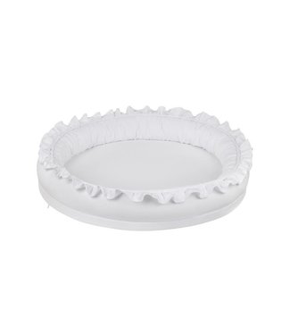 Cotton & Sweets Cotton & Sweets - Small Junior nest with ruffles White