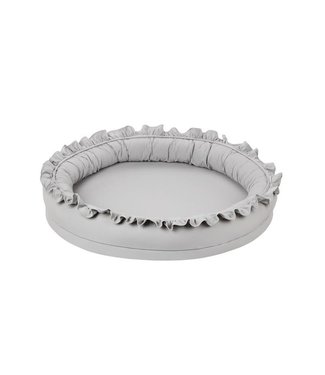 Cotton & Sweets Cotton & Sweet - Small Junior nest with ruffles - Light grey