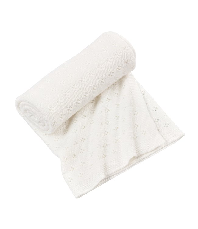 Cotton & Sweets Cotton & Sweets - Openwork bamboo blanket White