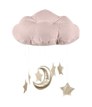 Cotton & Sweets Cotton & Sweets - Cloud mobile Dusty pink, gold stars