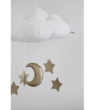 Cotton & Sweets Cotton & Sweets - Cloud mobile White, gold stars