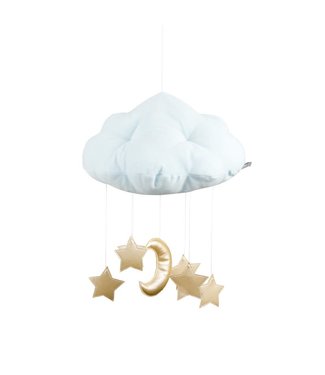 Cotton & Sweets Cotton & Sweets - Cloud mobile Mint, gold stars