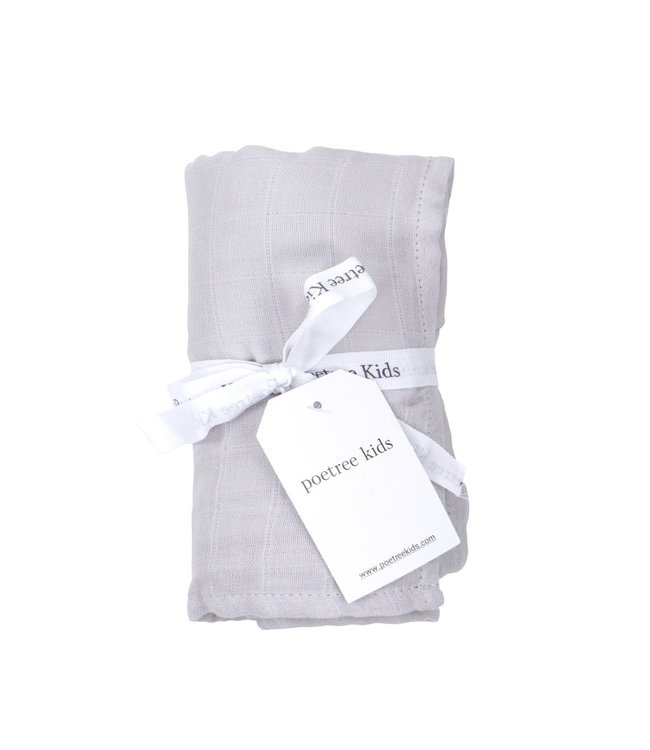 Poetree Kids Poetree Kids - Swaddle Grijs 120x120cm