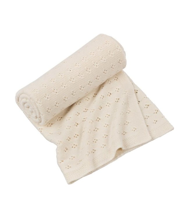 Cotton & Sweets Cotton & Sweets - Openwork bamboo blanket Vanilla