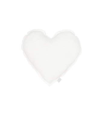 Cotton & Sweets Cotton & Sweets - Heart pillow Pure Nature White