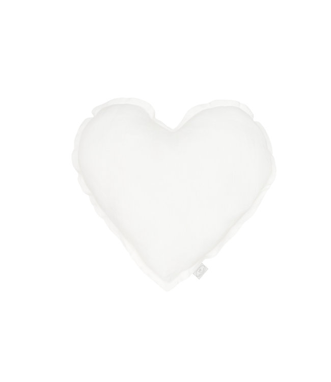 Cotton & Sweets Cotton & Sweets - Heart pillow - White