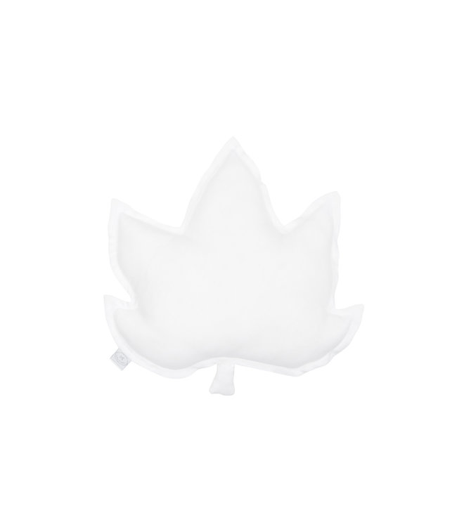 Cotton & Sweets Cotton & Sweets - Maple leaf pillow - White