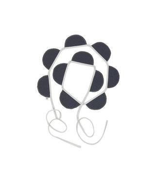 Cotton & Sweets Cotton & Sweets - Party garland PN Graphit, Silver Ribbon