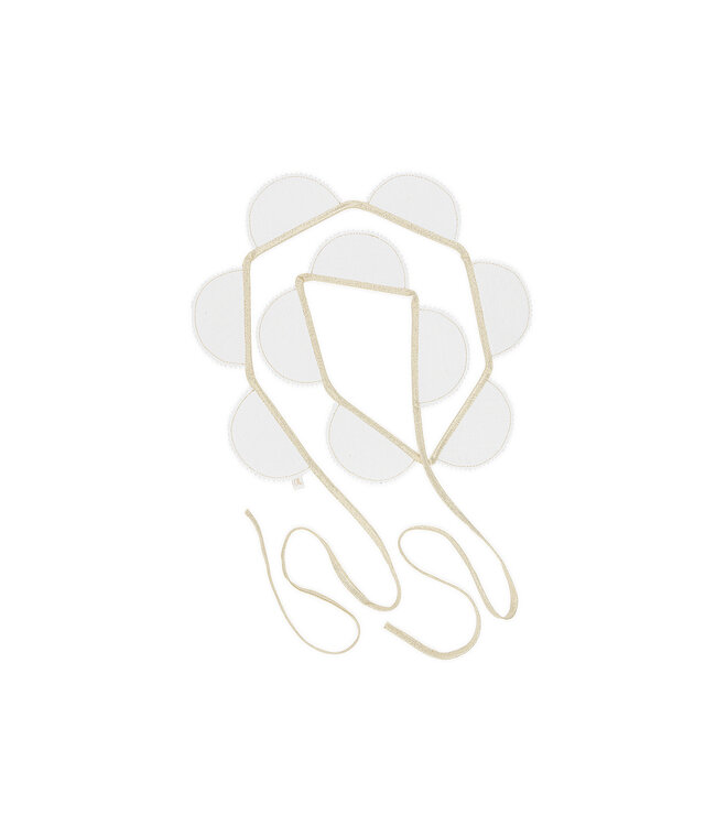 Cotton & Sweets Cotton & Sweets - Party garland PN White,Gold Ribbon