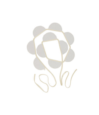 Cotton & Sweets Cotton & Sweets - Party garland PN Light grey,Gold Ribbon