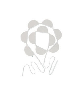 Cotton & Sweets Cotton & Sweets - Party garland PN Light grey, Silver Ribbon