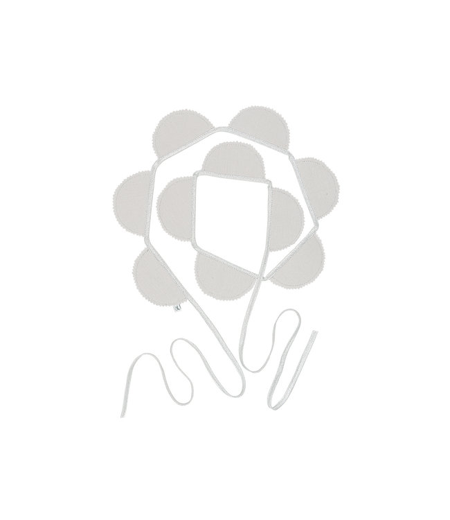 Cotton & Sweets Cotton & Sweets - Party garland PN Light grey, Silver Ribbon