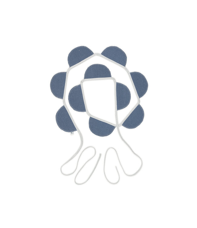 Cotton & Sweets Cotton & Sweets - Party garland PN Denim, Silver Ribbon