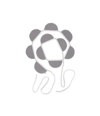 Cotton & Sweets Cotton & Sweets - Party garland PN Shark, Silver Ribbon