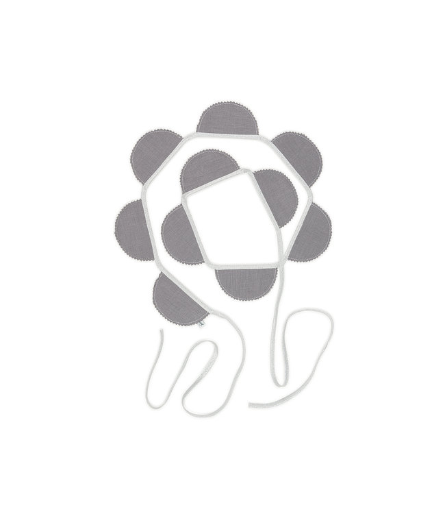 Cotton & Sweets Cotton & Sweets - Party garland PN Shark, Silver Ribbon