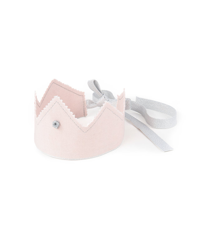 Cotton & Sweets Cotton & Sweets - Party Crown Rose - Silver - Powder pink