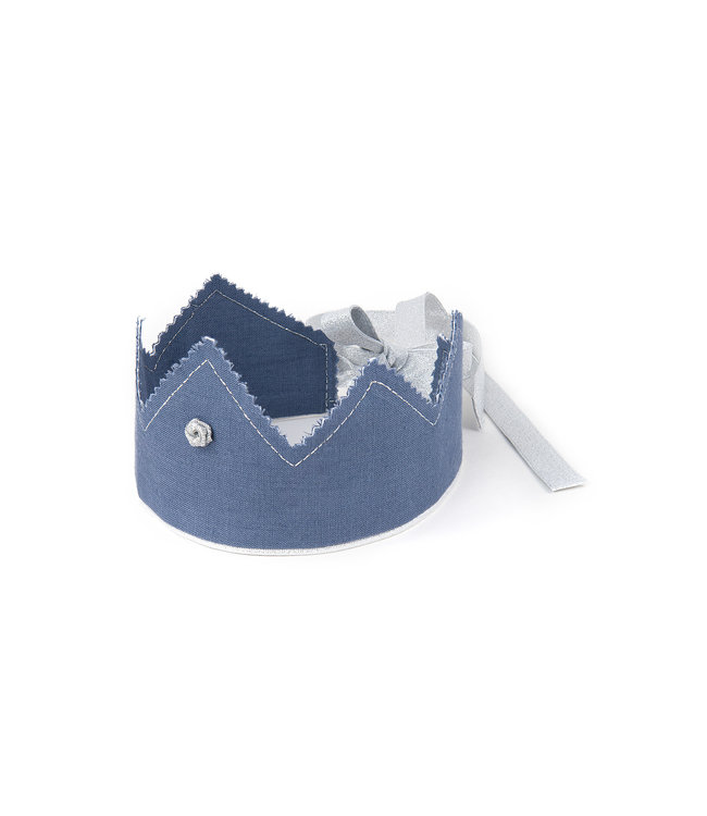 Cotton & Sweets Cotton & Sweets - Party Crown Rose - Silver - Denim