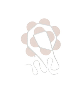 Cotton & Sweets Cotton & Sweets - Party garland PN Powder pink, Silver Ribbon