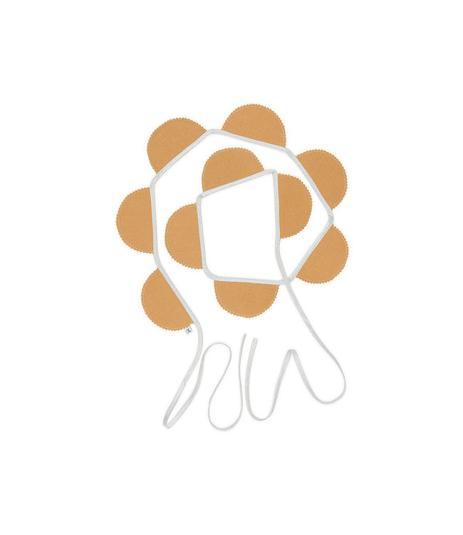 Cotton & Sweets Cotton & Sweets - Party garland PN Caramel, Silver Ribbon