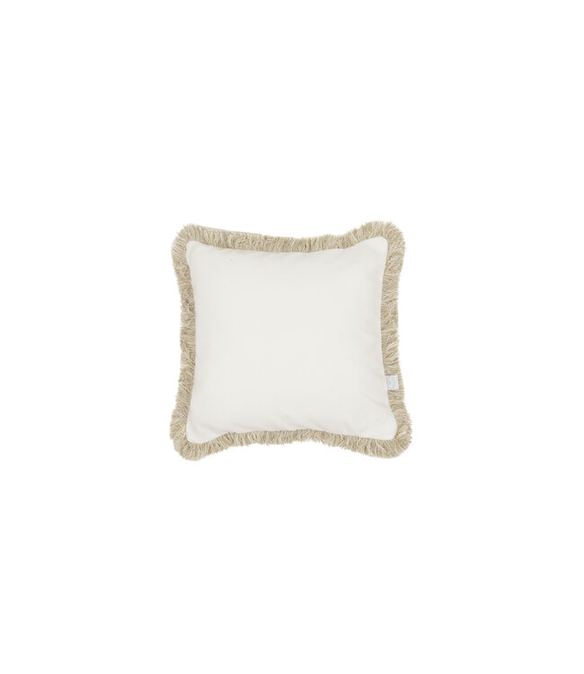 Cotton & Sweets Cotton & Sweets - Boho border pillow - Vanilla + beige