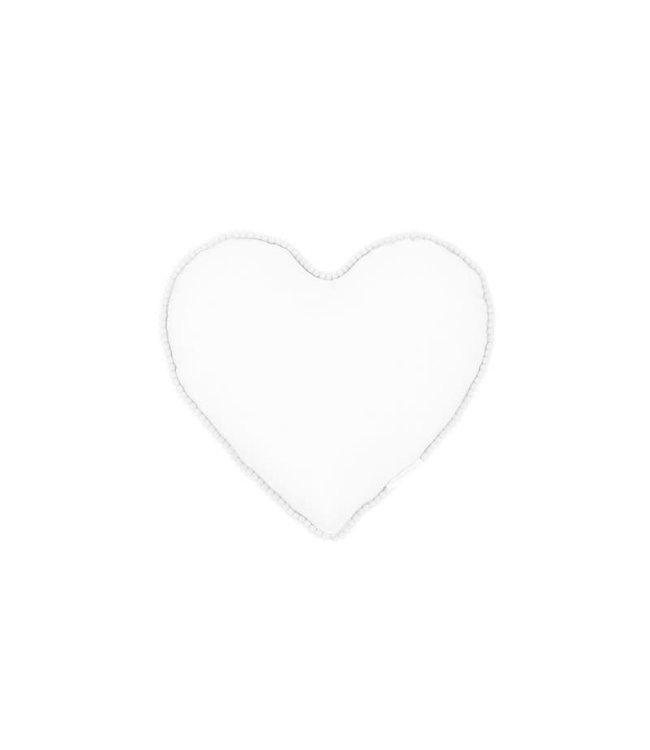 Cotton & Sweets Cotton & Sweets - MINI Bubble heart pillow - White