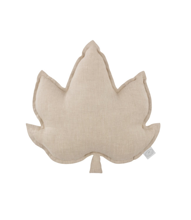 Cotton & Sweets Cotton & Sweets - Maple leaf pillow - Natural