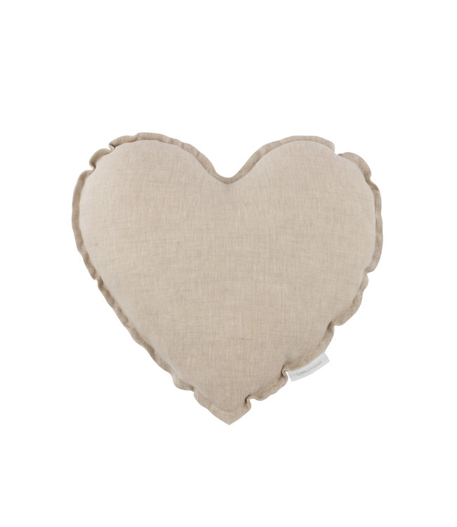 Cotton & Sweets Cotton & Sweets - Heart pillow - Natural