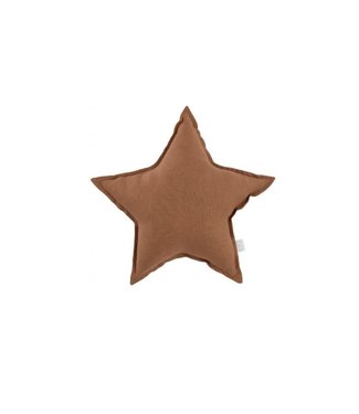 Cotton & Sweets Cotton & Sweets - MINI Star pillow Pure Nature Chocolate