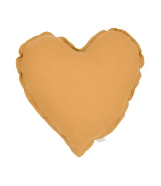 Cotton & Sweets Cotton & Sweets - Heart pillow Pure Nature Caramel