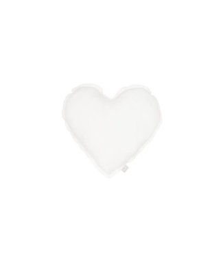 Cotton & Sweets Cotton & Sweets - MINI Heart pillow Pure Nature White