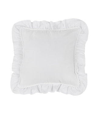 Cotton & Sweets Cotton & Sweets - Pillow with ruffles and bubbles Boho White