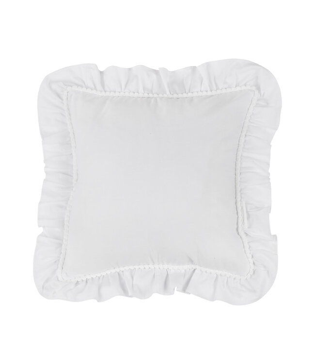 Cotton & Sweets Cotton & Sweets - Pillow with ruffles and bubbles Boho White